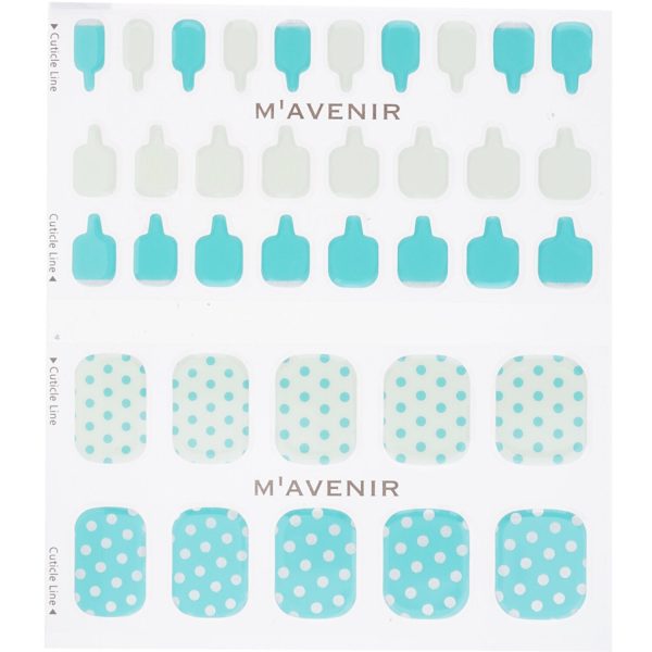 Mavenir Nail Sticker (Patterned) - # Cream Blue Leopardo Nail  32pcs Online