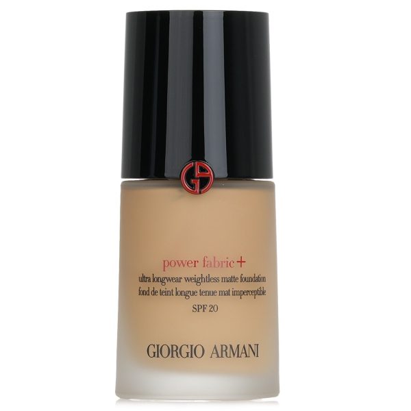 Giorgio Armani Power Fabric+ Ultra Longwear Weightless Matte Foundation SPF 20 - # 6  30ml 1oz on Sale