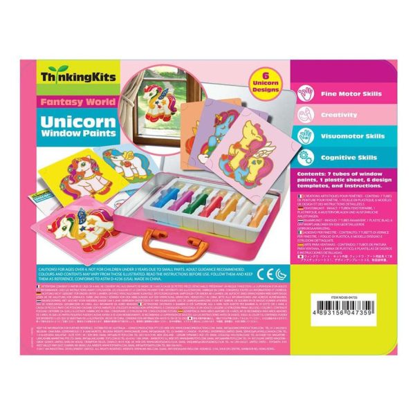 4M Thinking Kits Unicorn Window Paints  25x20x21mm For Sale