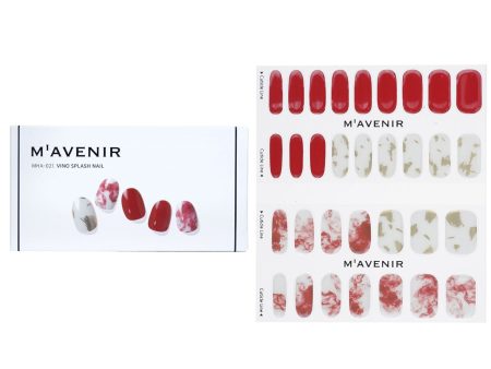 Mavenir Nail Sticker (Red) - # Vino Splash Nail  32pcs Sale