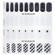 Mavenir Nail Sticker (White) - # Black Shepherd Check Nail  32pcs Online