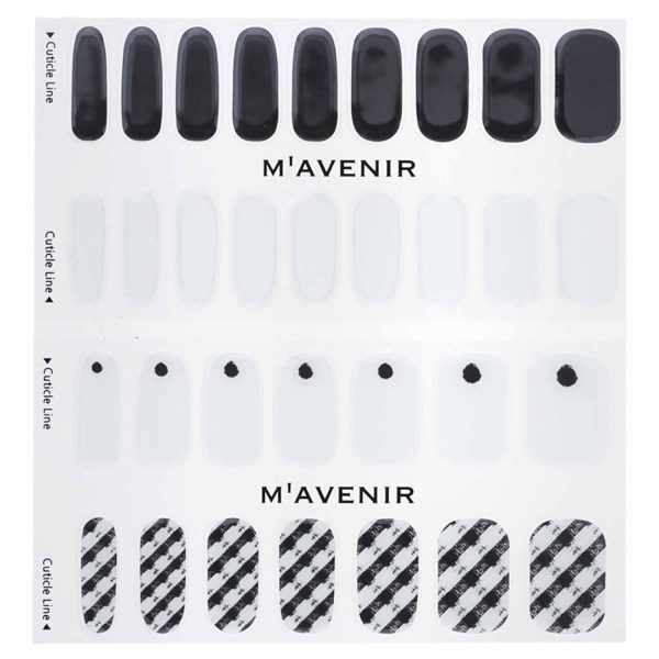 Mavenir Nail Sticker (White) - # Black Shepherd Check Nail  32pcs Online