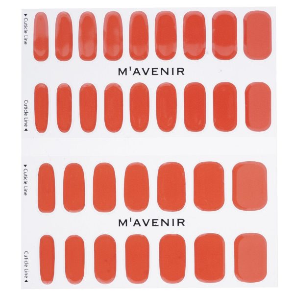 Mavenir Nail Sticker (Red) - # Brillante Burgundy Nail  32pcs Online now