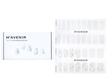 Mavenir Nail Sticker (White) - # Silver Wedding Ring Nail  32pcs Online