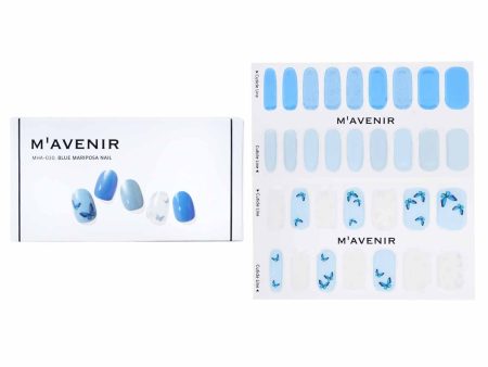 Mavenir Nail Sticker (Blue) - # Blue Mariposa Nail  32pcs Online now