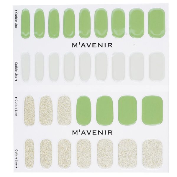 Mavenir Nail Sticker (Green) - # Brillante Green Nail  32pcs For Discount